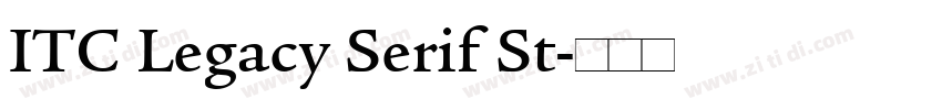 ITC Legacy Serif St字体转换